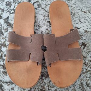 Nikola X HAYHAY Brown‎ Suede slide size 41
